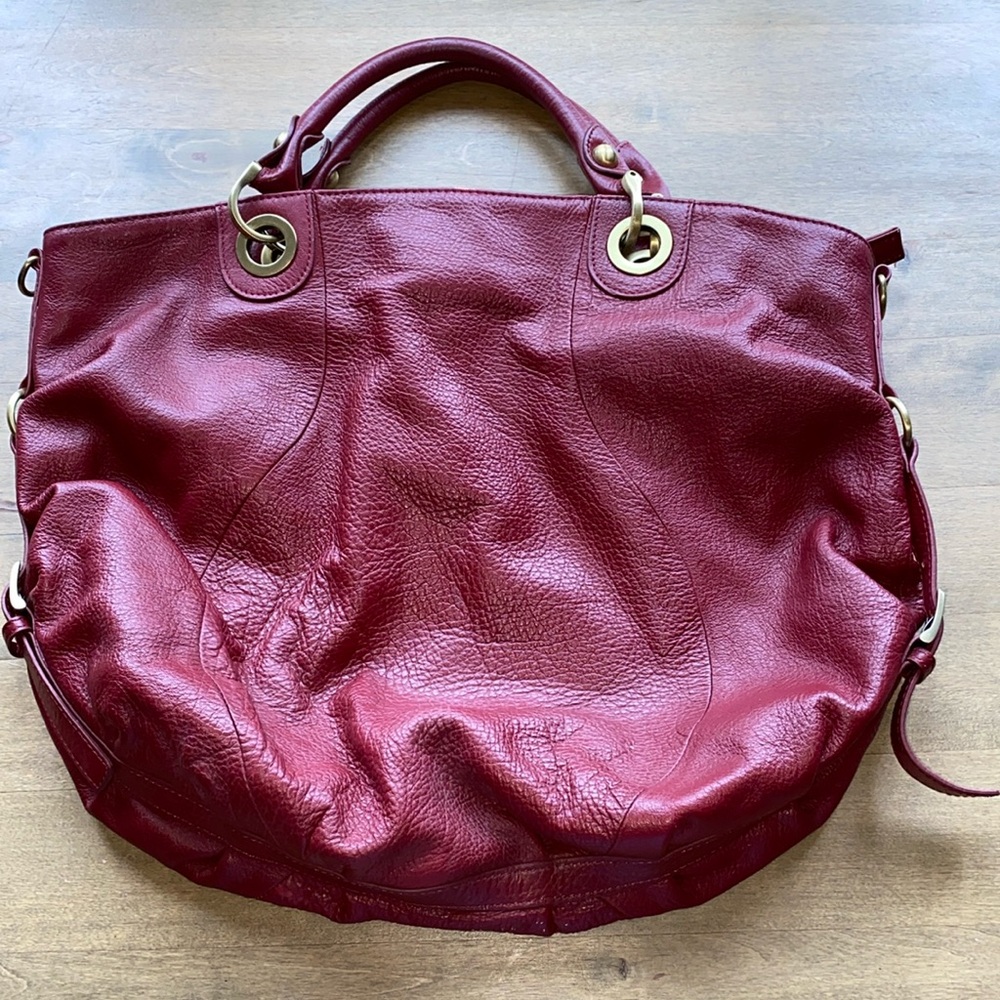 FENN WRIGHT MANSON red leather bag